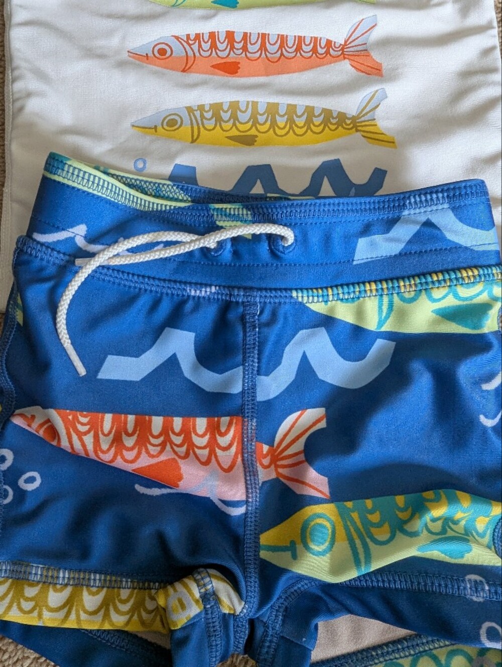 Tea Collection Blue Fish Rashguard Set - Picture 4 of 7